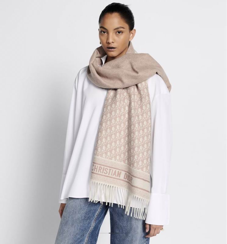 Dior scarf 48X200cm 59%羊绒 41%羊毛 E (6)