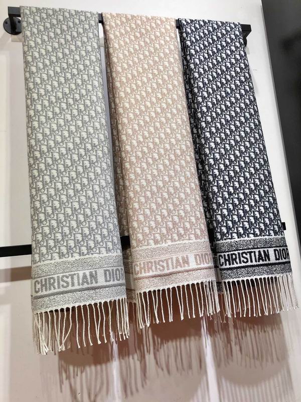 Dior scarf 48X200cm 59%羊绒 41%羊毛 E (7)