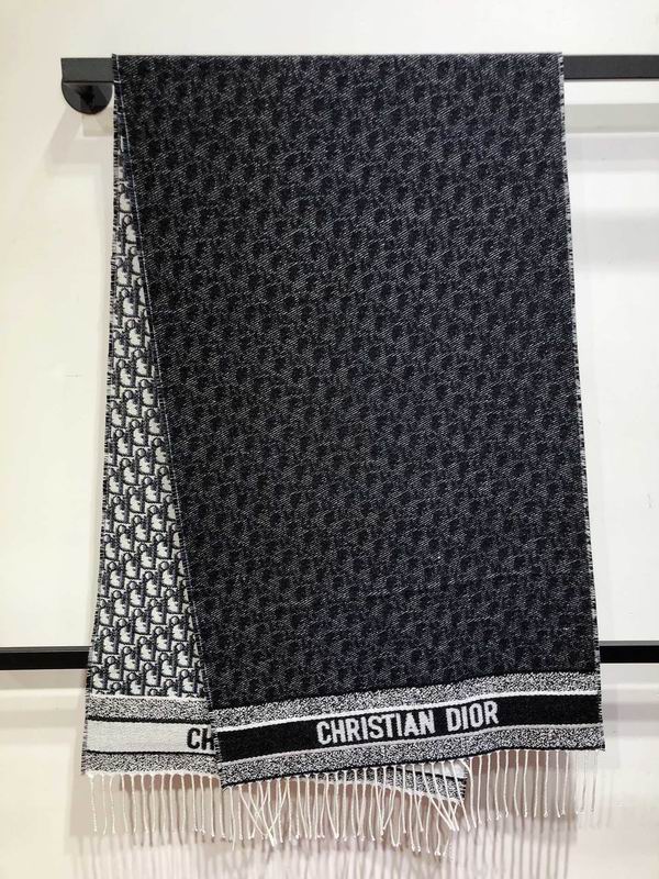 Dior scarf 48X200cm 59%羊绒 41%羊毛 E (8)