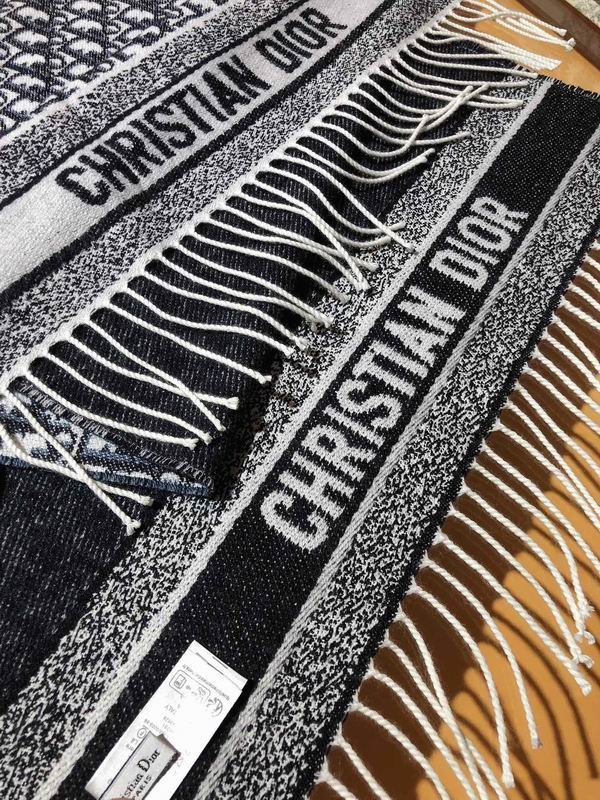 Dior scarf 48X200cm 59%羊绒 41%羊毛 E (9)