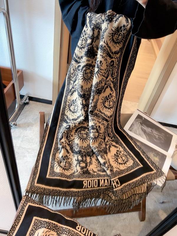 Dior scarf 50X180cm 100%羊毛 E (10)
