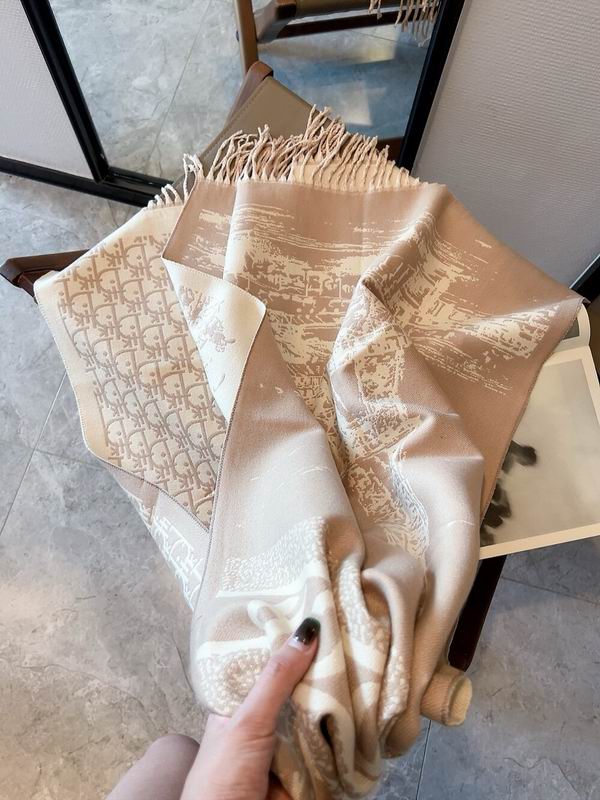 Dior scarf 50X180cm 100%羊毛 E (10)