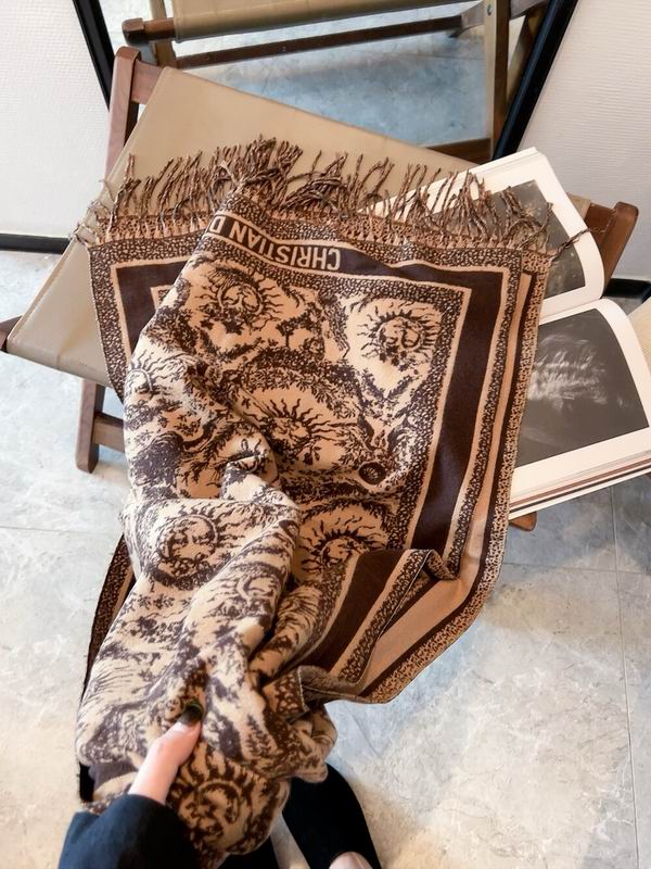 Dior scarf 50X180cm 100%羊毛 E (12)
