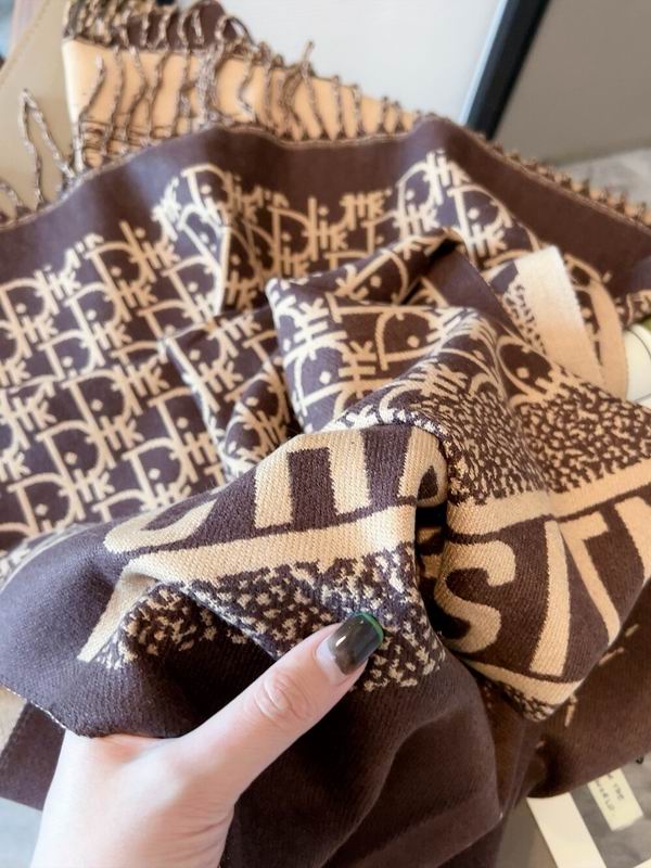 Dior scarf 50X180cm 100%羊毛 E (12)