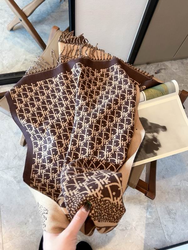 Dior scarf 50X180cm 100%羊毛 E (13)
