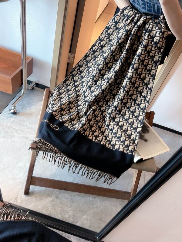 Dior scarf 50X180cm 100%羊毛 E (14)