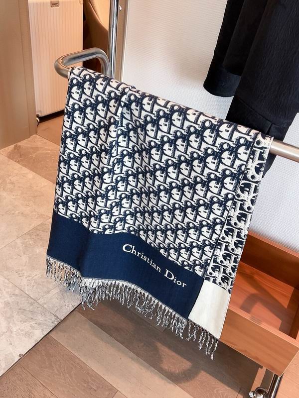 Dior scarf 50X180cm 100%羊毛 E (21)