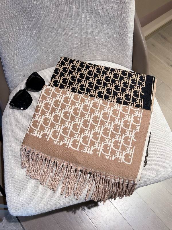 Dior scarf 50X180cm 100%羊毛 E (21)