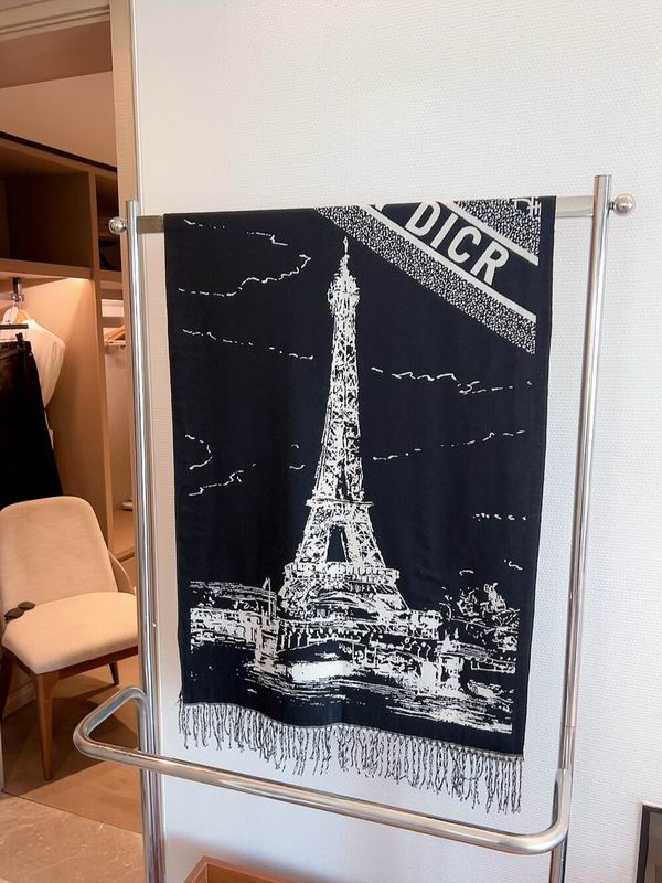 Dior scarf 50X180cm 100%羊毛 E (5)