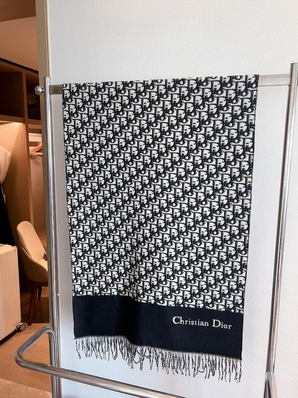 Dior scarf 50X180cm 100%羊毛 E (6)