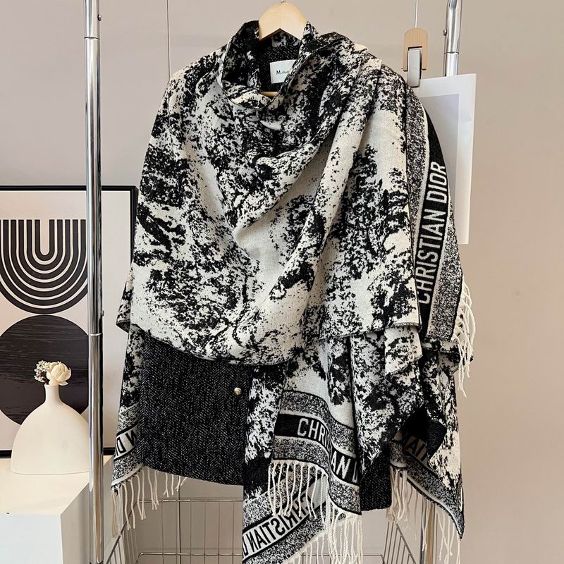 Dior silk scarf 140X140cm E (2)