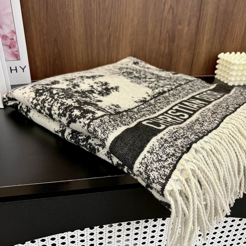 Dior silk scarf 140X140cm E (6)