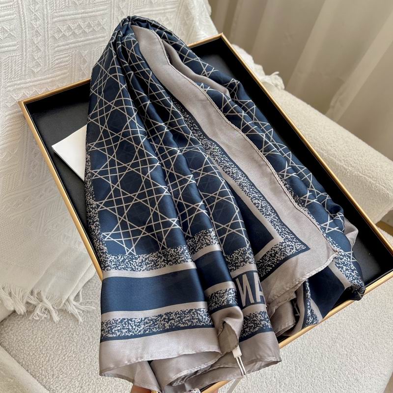 Dior silk scarf 180-90cm E (21)