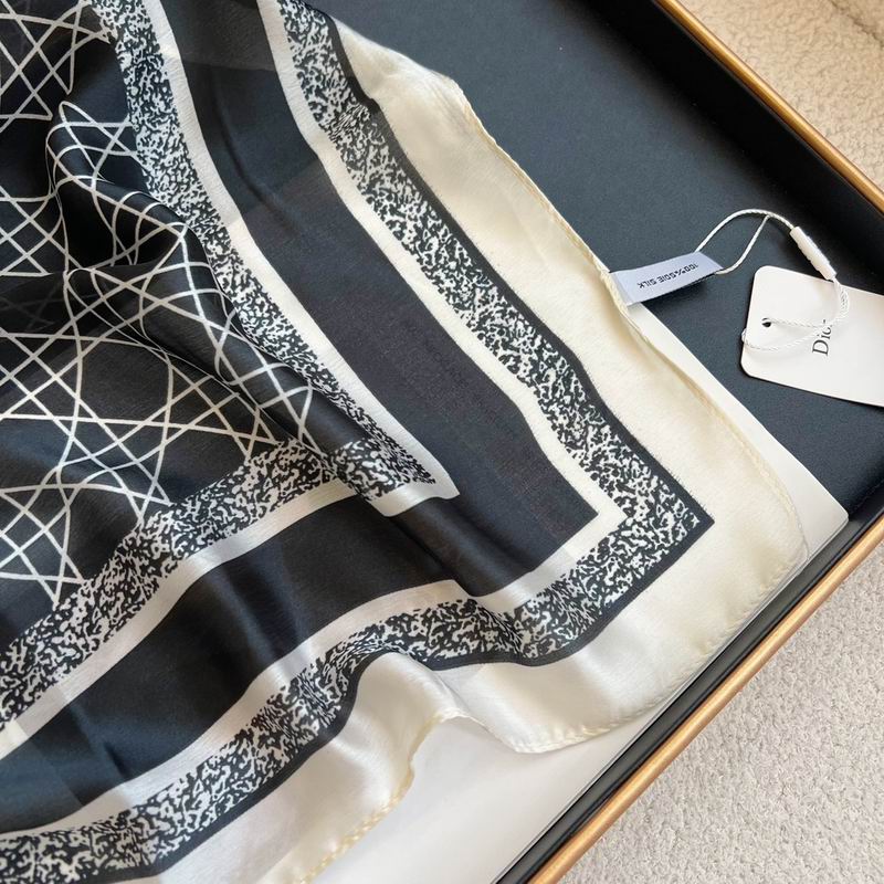 Dior silk scarf 180-90cm E (5)