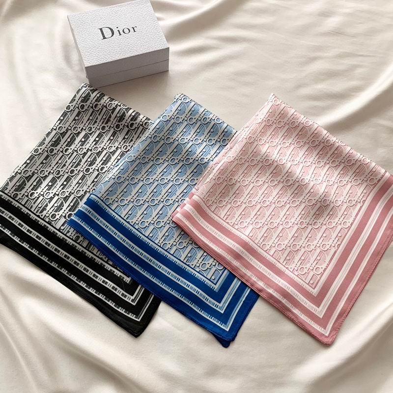 Dior silk scarf 50X50cm E (1)