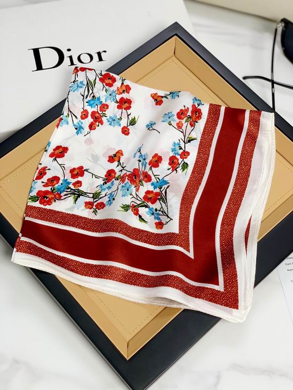 Dior silk scarf 50X50cm E (1)