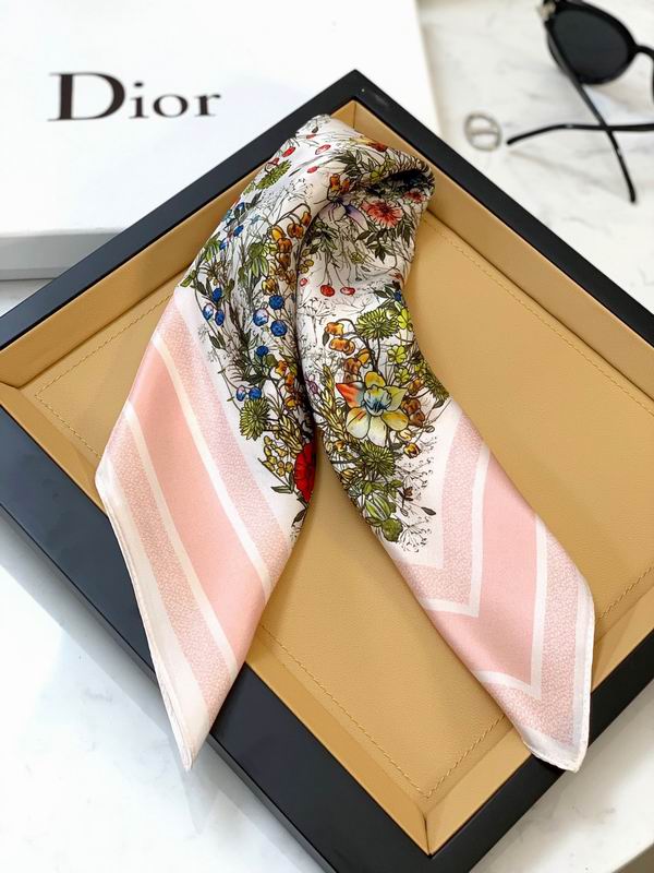Dior silk scarf 50X50cm E (1)