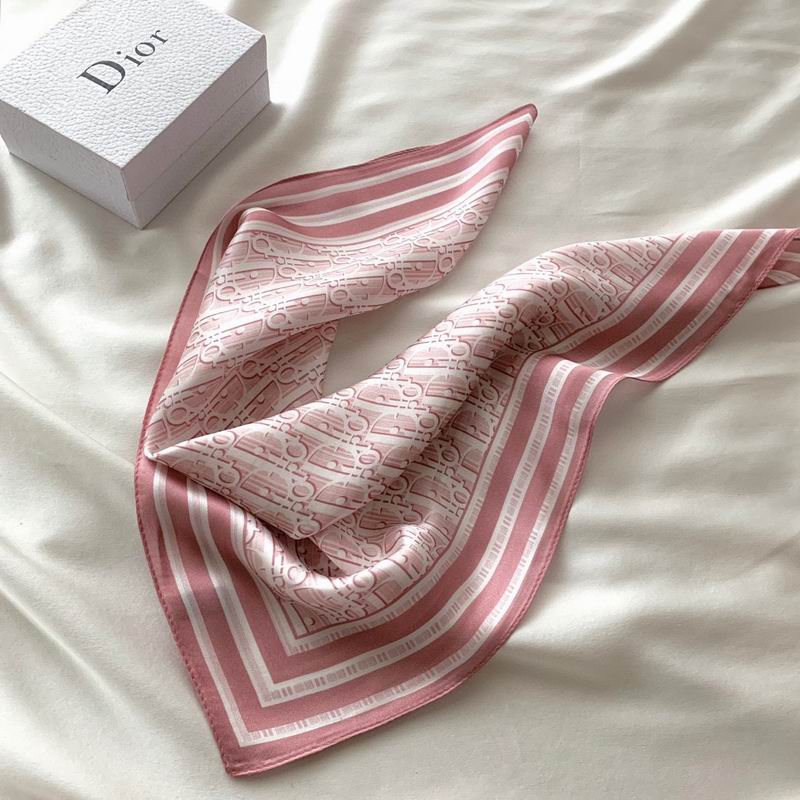 Dior silk scarf 50X50cm E (10)