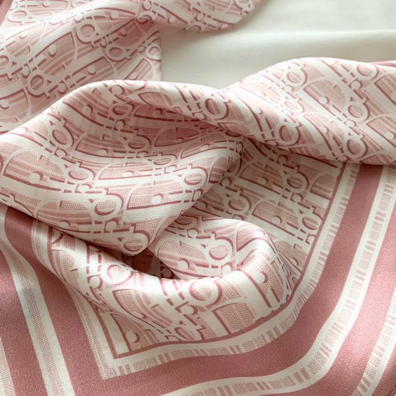 Dior silk scarf 50X50cm E (11)