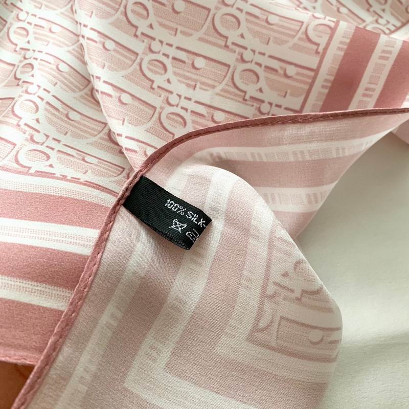 Dior silk scarf 50X50cm E (12)