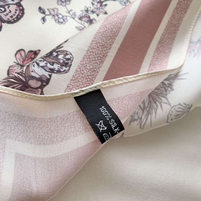 Dior silk scarf 50X50cm E (17)