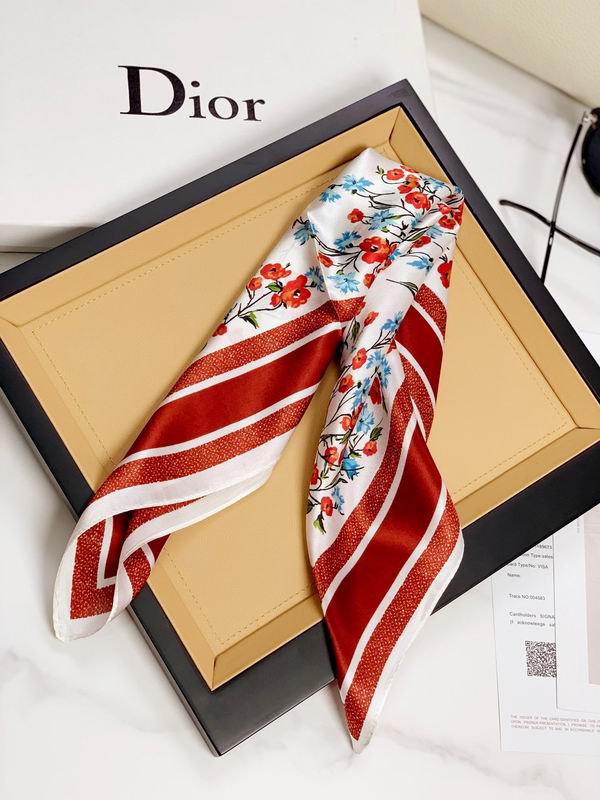 Dior silk scarf 50X50cm E (2)