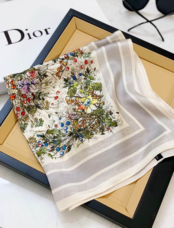 Dior silk scarf 50X50cm E (2)