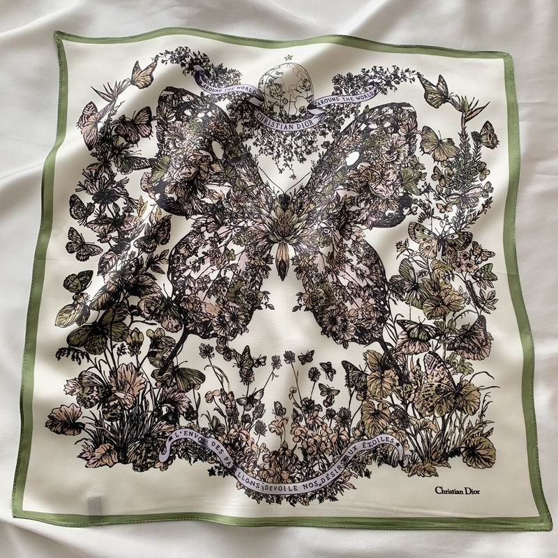 Dior silk scarf 50X50cm E (2)