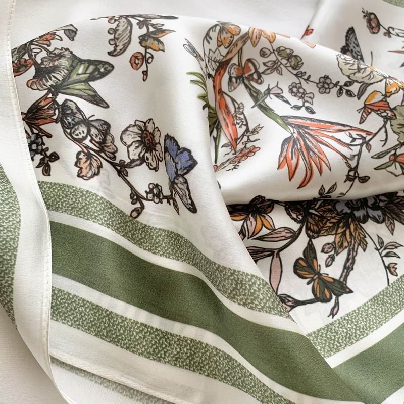 Dior silk scarf 50X50cm E (20)