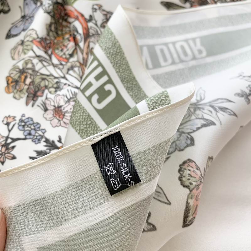 Dior silk scarf 50X50cm E (23)