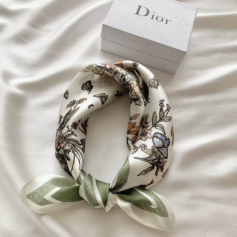 Dior silk scarf 50X50cm E (24)