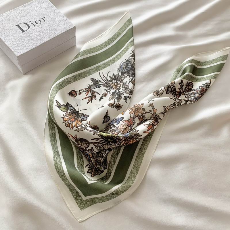 Dior silk scarf 50X50cm E (25)