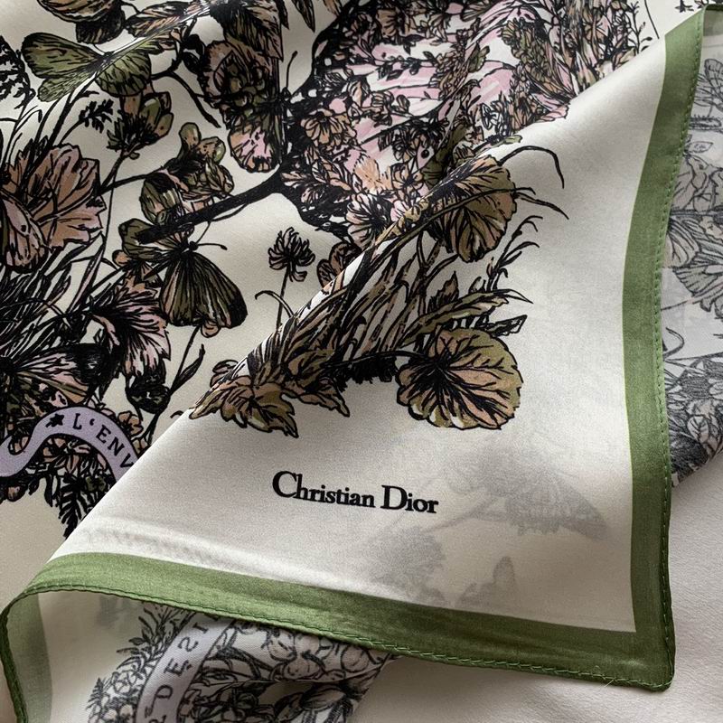 Dior silk scarf 50X50cm E (3)