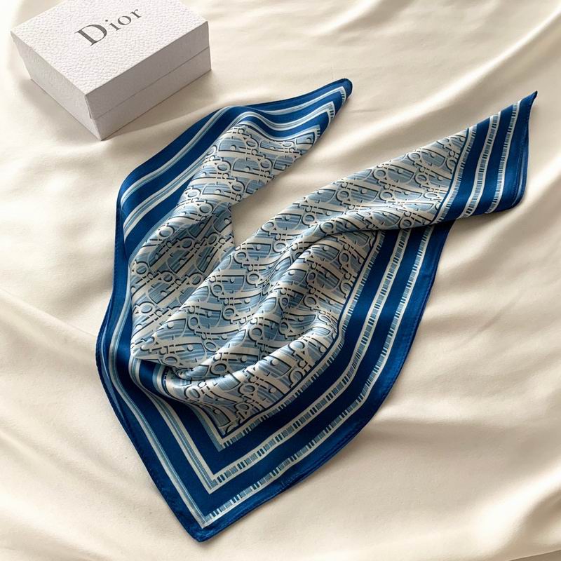 Dior silk scarf 50X50cm E (4)