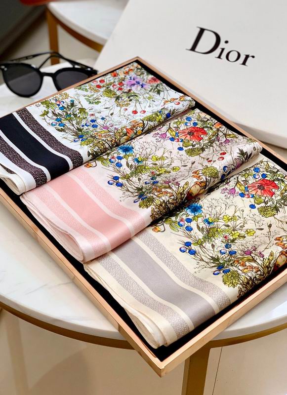 Dior silk scarf 50X50cm E (4)