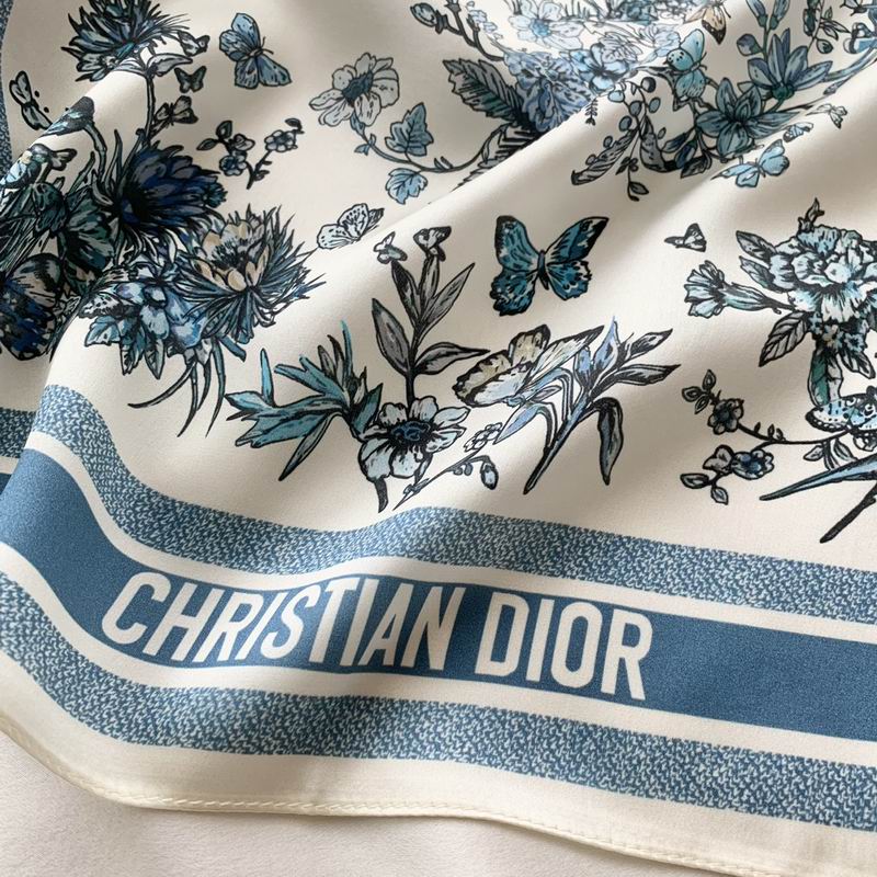 Dior silk scarf 50X50cm E (4)