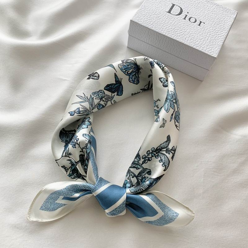 Dior silk scarf 50X50cm E (5)