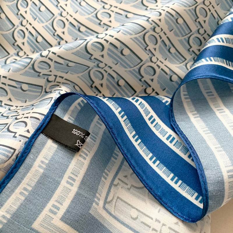 Dior silk scarf 50X50cm E (6)
