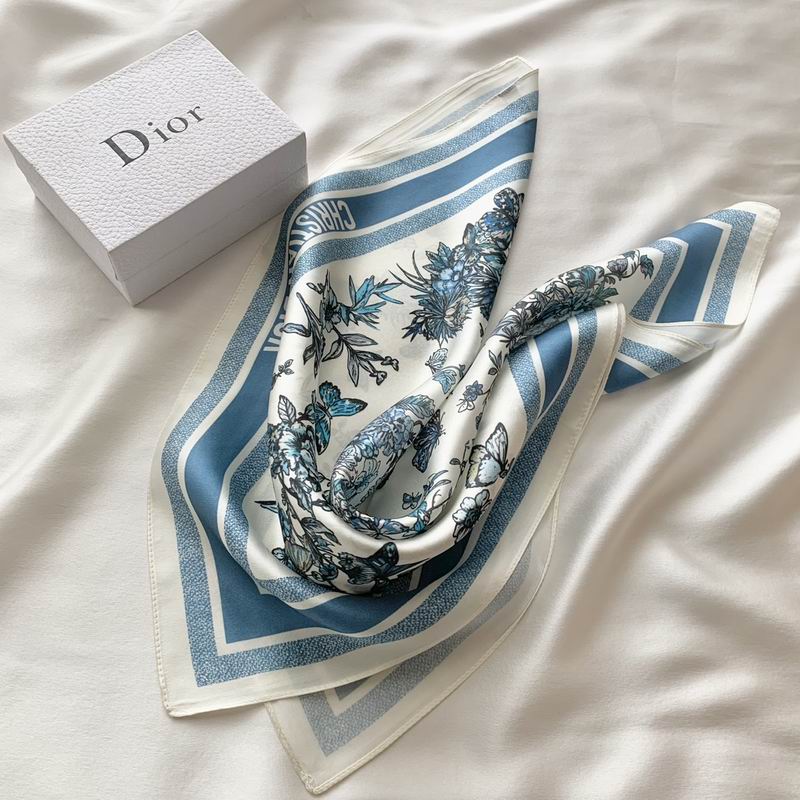 Dior silk scarf 50X50cm E (6)