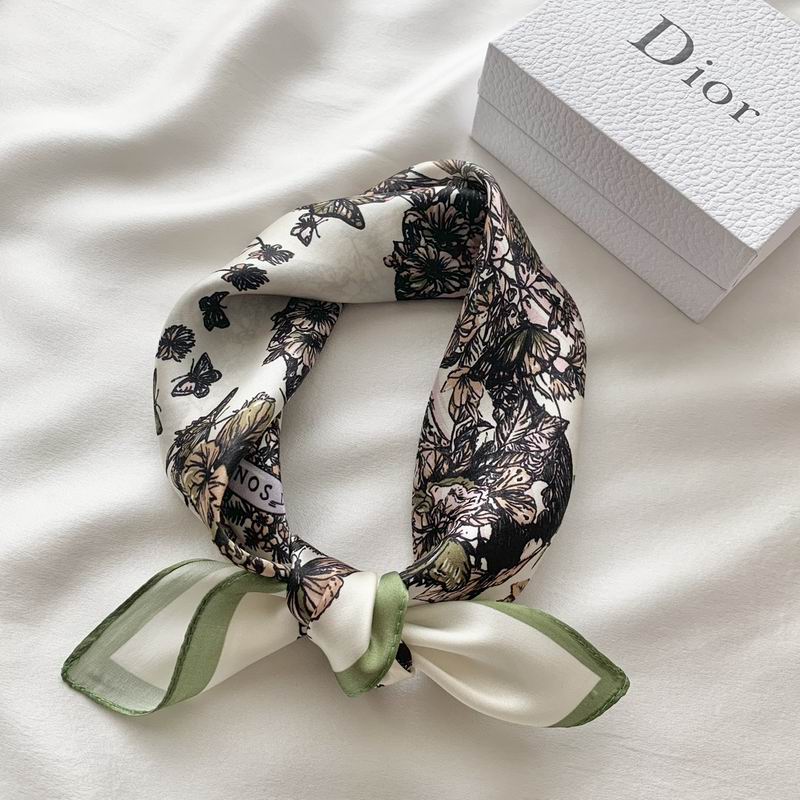 Dior silk scarf 50X50cm E (6)