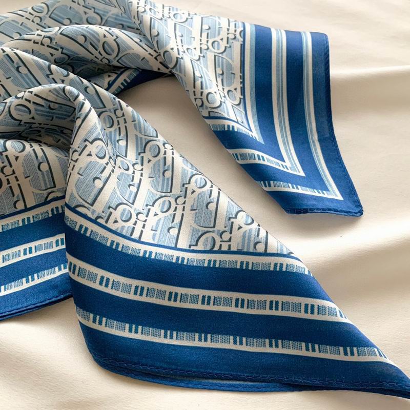 Dior silk scarf 50X50cm E (7)