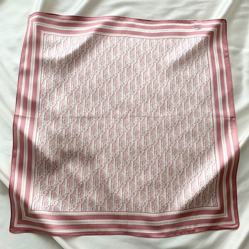 Dior silk scarf 50X50cm E (8)