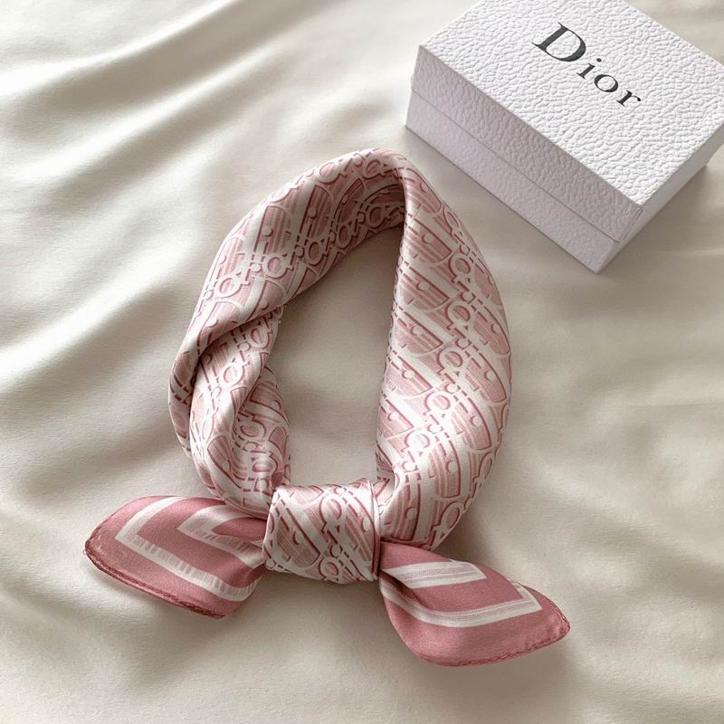 Dior silk scarf 50X50cm E (9)