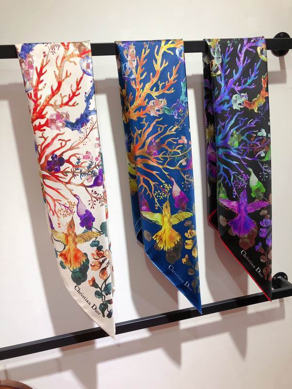Dior silk scarf 90X90cm  E (1)