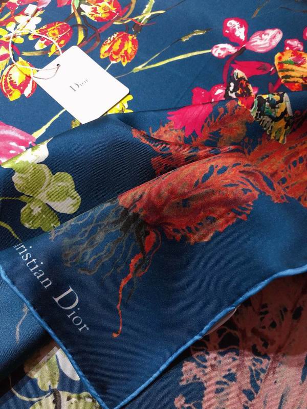 Dior silk scarf 90X90cm  E (18)