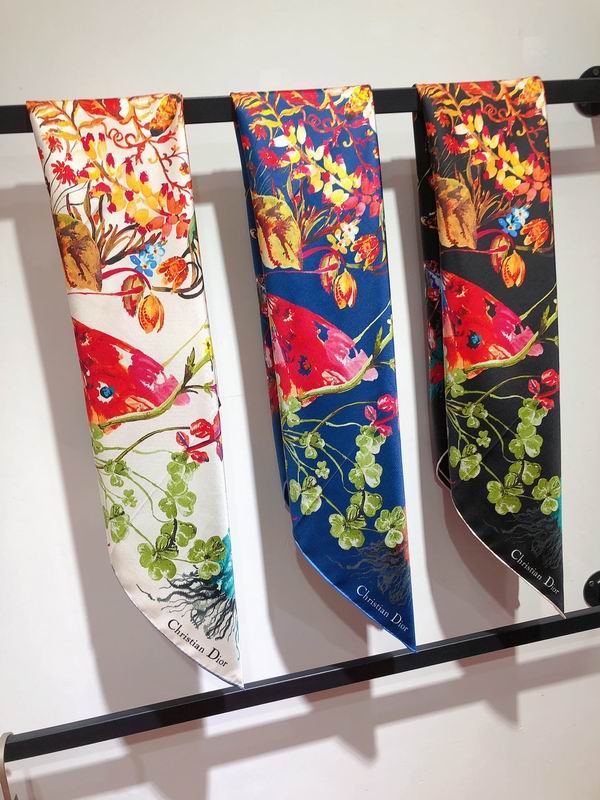 Dior silk scarf 90X90cm  E (5)
