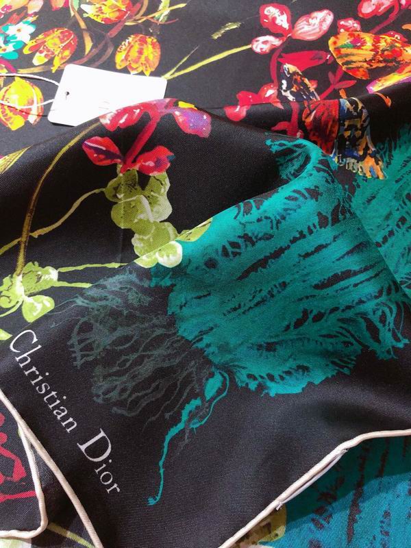Dior silk scarf 90X90cm  E (6)