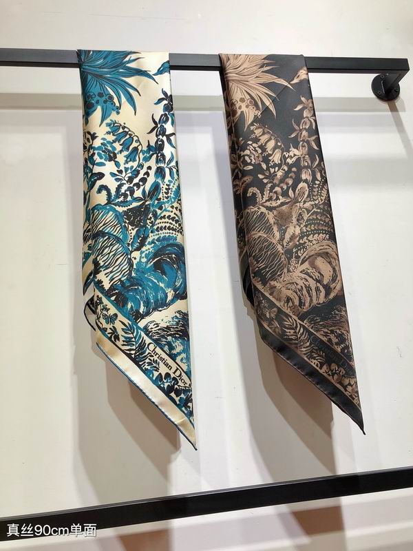 Dior silk scarf 90X90cm E (1)
