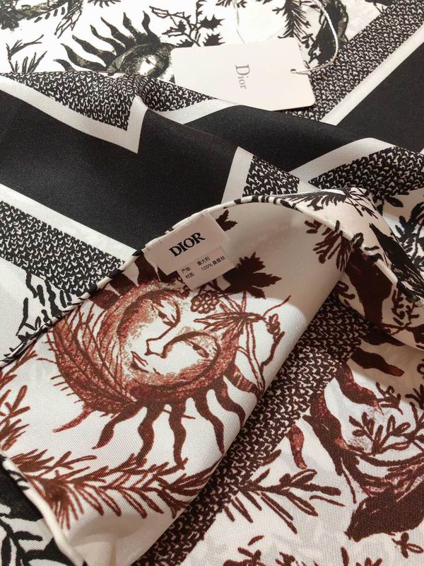 Dior silk scarf 90X90cm E (1)