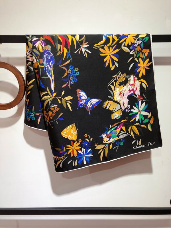 Dior silk scarf 90X90cm E (1)
